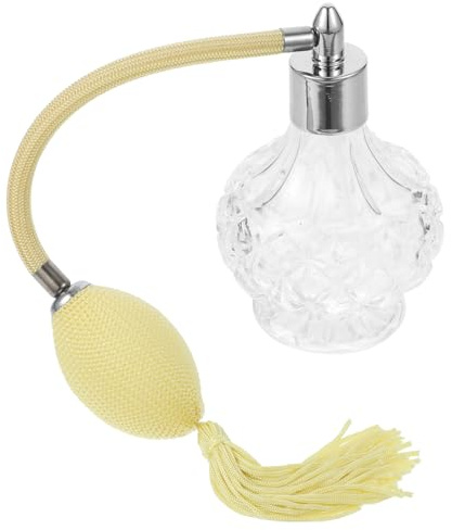 Beaupretty Spray de Ambiente de 80ml Adecuado para Decoración del Hogar Perfume Atomizador Recargable de Vidrio con Diseño Vintage y Antigoteo Color Aleatorio