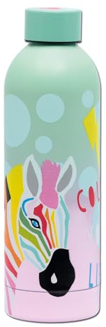 moses. Lovely Planet Isolierflasche aus Edelstahl – 500 ml, doppelwandig, farbenfroh, bruchfest, für Schule & Ausflüge