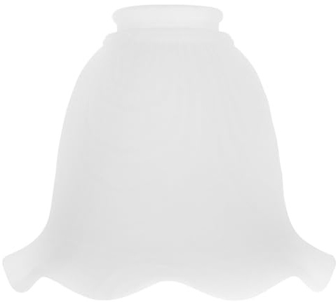KOMBIUDA Abat-jour Verre pour Lampe Suspendue Décoration Élégante Verre Acidulé Remplacement Abat-jour Tulipe pour Luminaire Mural et Suspension