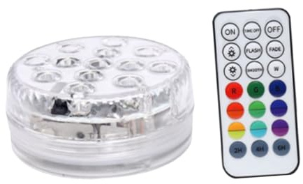 Artibetter wasserdichte Led-unterwasserleuchte Mit Fernbedienung Dimmbare Kleine Led-Lampe Für Aquarien Teiche Pools Und Schwimmbäder Als Dekorative Beleuchtung