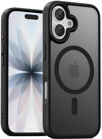 UNBREAKcable Magnetic for iPhone 17 Case 6.3-Inch, Compatible with MagSafe, Full Camera Protection, Built-in Magnetic Ring, Drop Protection Shockproof Slim Phone Cover-Black