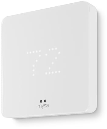 NEW Mysa Smart Thermostat for Heating & Cooling | Programmable WiFi Thermostat | Energy Star Certified | 7-Day Scheduling | Geofencing | Vacation Mode
