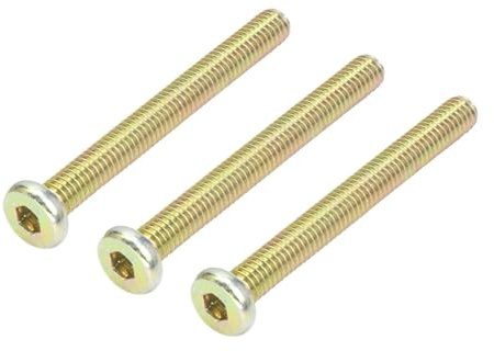 2-10 Stück Sechskant-Flachkopfschrauben, Möbelbolzen M8 M10, verzinkt, Senkkopf-Verbindungsschrauben(50mm,M8 5pcs)