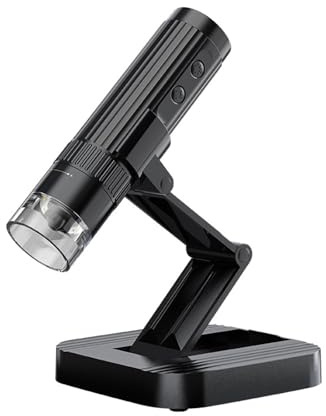 Microscope de Poche Microscope numérique Portable sans Fil, avec Support réglable for expériences scientifiques Portable