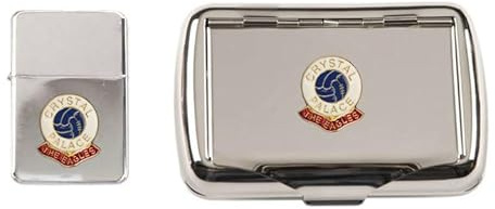 Crystal Palace Football Club - Encendedor de tabaco cromado pulido y gasolina a prueba de tormentas, Chrome, Talla única