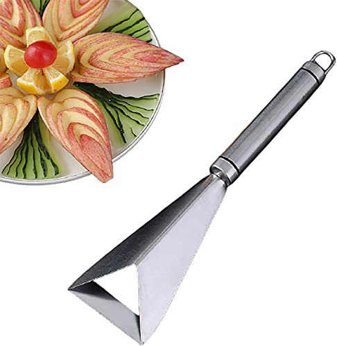 Coltello per intaglio della frutta in acciaio inox, strumento per intaglio della zucca – Coltelli multifunzione antiscivolo per frutta e cucina, coltello per intaglio per la casa e la frutta (1 pz)