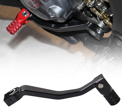 Aluminum Motorcycle Folding Rear Gear Shift Lever Pedal Foot Change Shifter Rod for Honda CRF300L CRF300 Rally CRF 300 L 2021 (Black)