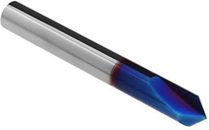 Be In Your Mind Fraise à chanfreiner à 2 cannelures - Tige de 6 mm - En acier tungstène - Avec rainure en V - Accessoire pour machines-outils, fraiseuses, perceuses