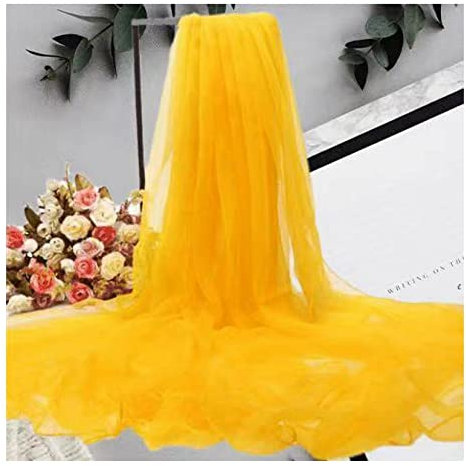 Yurosiay Damen Chiffon Seidenschal Sommer Chiffon Schal Stola Lang Seidenschal Leicht Chiffon Tücher Strand Schal Stola Elegant Umhang Cape Mode Damen Seide Halstuch 150×200cm Gold