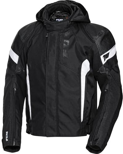 FLM Fuel WP Textiljacke – Tragekomfort & Wetterschutz – Inkl. Herausnehmbarer Thermojacke – 4 Taschen – Airbag-Ge