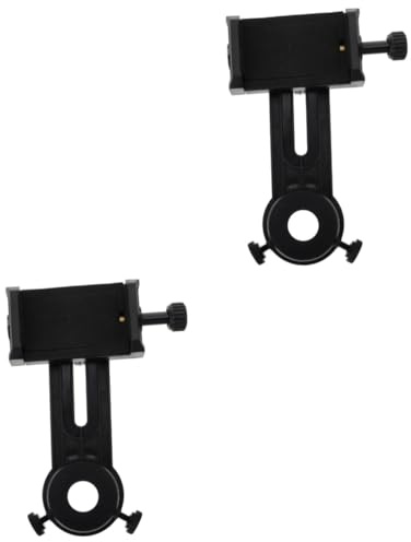 jojofuny 2pcs Microscope Cell Phone Adapter for Phone Photography Professional Telescope Dovetail Slot Plate Quick Photography Adapter for Outdoor Use