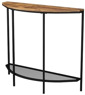 Vicco Konsolentisch Fyrk, Eiche rustikal, 92 x 81.5 cm mit offener Ablage