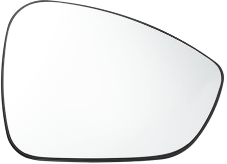 A ABSOPRO Rétroviseur Droit Chauffant Pour Citroen C4 Grand Picasso 13-23 1 | Verre, Blanc, 1 Pièce, Pour Citroen C4 Spacetourer 2018-2023, Diagonale 16 Cm, Numéro OE 1609433580, Avec Plaque De Support