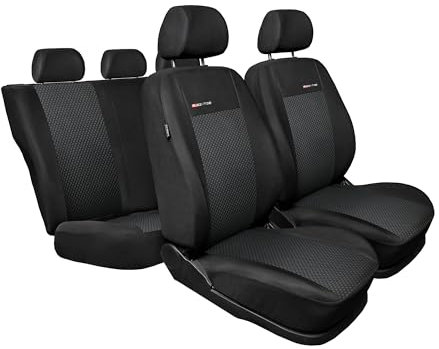MOTOS Fundas universales para Asientos de Coche para Chevrolet Kalos Funda Asiento Coche Delantero con Sistema de Airbag Activo, Ajuste, Material de Tres Capas, Aspecto Elegante, Aplicación