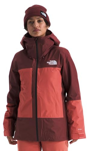 The North Face Women's ThermoBall Snow Triclimate Jacket (Standard & Plus Size) - 3-in-1 Ski Coat, Waterproof Shell, Sumac/Mars Dust, Large