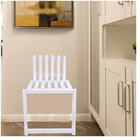 Invisible Slim Silla Plegable Montada en Pared Montada en Pared Maciza de Madera Maciza Sillas Plegables Carga 150 Kilogram Lugar Entrada Recibidor Entrada Con Patas Banco Cambiador de Zapatos 90 Grad