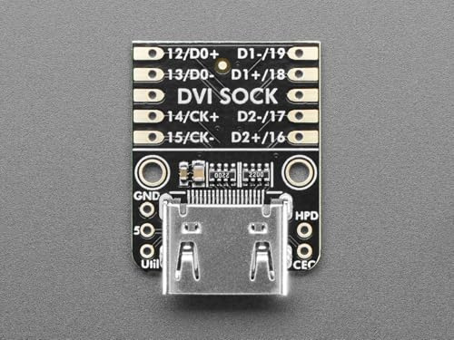 Adafruit DVI Sock für Pico, funktioniert mit HDMI Displays, 5957