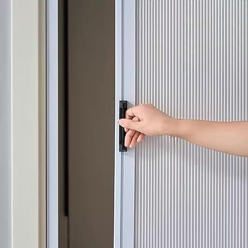 Porte Accordéon Interieur Porte Pliante Intérieure Pliante avec Poignée, Portes Accordéon Coulissantes Sans Perçage pour Grange / Cellier, Porte Pliante Non Tissée pour Garde-manger Occultante(37x80in