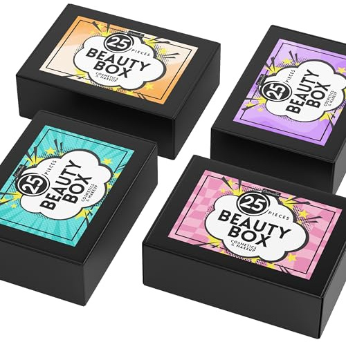 COSMEZIA Beauty Box – 25 Kosmetik Produkte Markenkosmetik Paket Marken Make-up Restposten Neuware Posten Makeup & Kosmetik Artikel in einer Geschenkbox Individuell verpackt (25x Produkte)