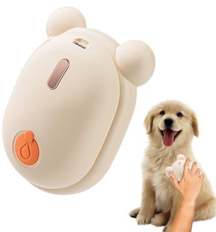 Shurzzesj Hunde-Dampfbürste, Doppelkämme, wiederaufladbarer Fellpflegekamm, intelligente Massage, elektrisch, tragbar, antistatisch, für Reisen, Haushalte