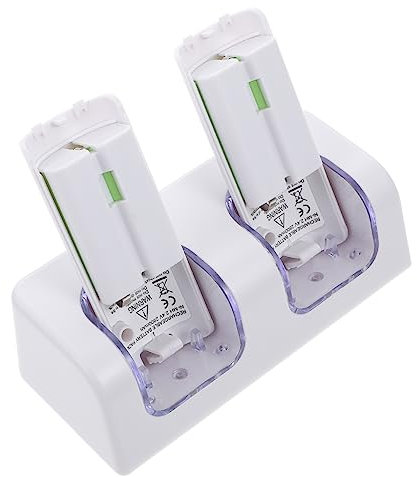 Tofficu Stazione di Ricarica USB per Batterie Ricaricabili per Controller Console – Design Compatto e Leggero 2 Slot, Ricarica Simultanea e Interfaccia USB
