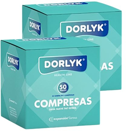 DORLYK 100 Gasas Esteriles - Gasas No Tejidas - Gasas Bebe - Compresas Algodon - Gasas Estériles Grandes - Gasa Estéril - Gasas No Tejidas Bebe - Gasas Tejido Sin Tejer - Gasas Medicas - Gasa Tnt