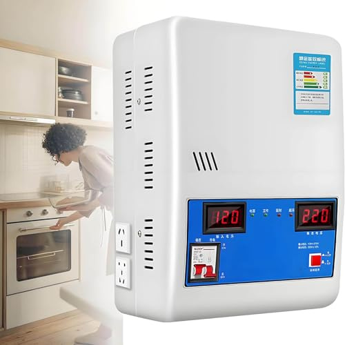 JIMINHUIXIN Stabilizzatore di Tensione 220V Elettronico, 8800W/15000W/20000W/30000W - Regolatore Automatico Monofase con Convertitore Ultra Bassa Tensione (120-270V) per Frigoriferi e Condizionatori
