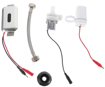 Sensor Urinalspülung 1 Satz, Berührungslose Urinalspülung für Urinal | Einwegurinal, Silber, Kunststoff und Edelstahl, Stabile Leistung, Einfache Montage
