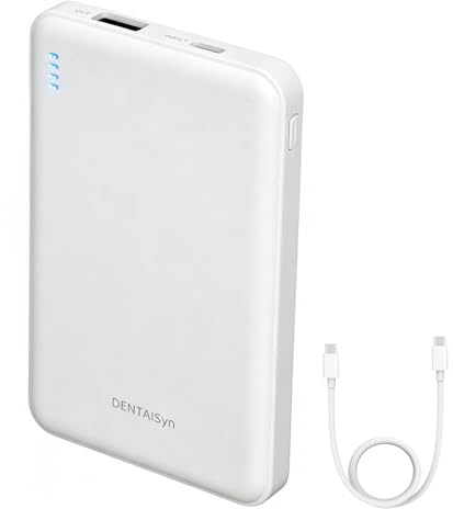 Batería Externa semisólida,20W5000mAh Power Bank-Compatible con Carga rápida,Equipada con 1 Puerto USB-C y 1 Puerto USB-A.Batería Externa portátil de tamaño reducido Safe