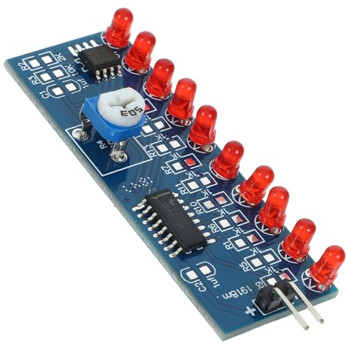 POPETPOP Lötkit Lauflicht LED Modul 4 Satz mit Wasserflusseffekt Kompakter Selbstgemacht Bausatz für Elektronik Lernzwecke und Lötübungen im Unterricht