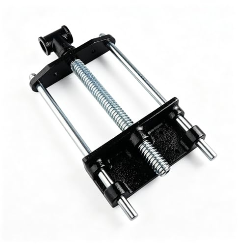 Schwerlast Holzschraubstock 7 Zoll 180 mm Spannweite Robuster Stahl Schraubstock mit Vorderzange Verformungsbeständig Rostfrei Beschichtet für Hobelbank Werkbank Holzbearbeitung und Maschinenbau