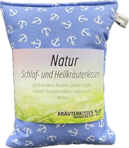Kräuterkissen gefüllt mit Heilkräutern, ca.25x20 cm. Design Anker Nr. 261