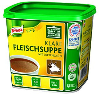 Knorr Klare Fleischsuppe mit Suppengrün, 880 g