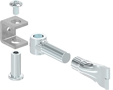 Fenau - Torband M24 / Halterung verstellbar zum Einmauern - Stahl S235JR, roh - Tragkraft pro Paar: 225 kg