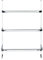 WENKO Porte Serviettes 3 Barres Irpinia | 2 Crochets supplémentaires | 3 Barres 54,5cm | sans perçage | A Suspendre sur Toutes Les Portes | Acier chromé Brillant | 54,5x77,5x21,5cm
