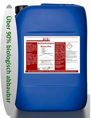 HaTec Nano-Pro - Champú de espuma para coche, 25 kg, con cera dura, espuma activa, cuidado de vehículos, limpieza de vehículos