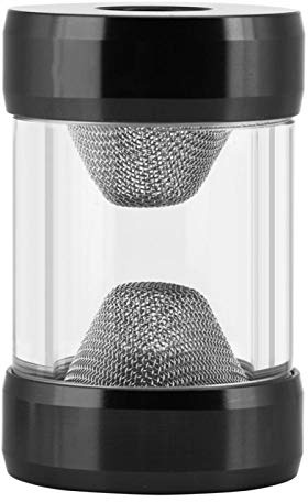 PUSOKEI Filtre de Refroidissement par Eau à Filetage Intérieur G1 / 4, Filtre de Système de Refroidissement par Eau en Forme D'entonnoir à Tamis Fin, pour Refroidissement par Eau de PC(Noir)