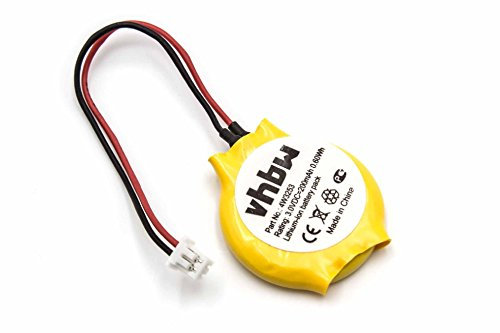 vhbw batteria bios sostituisce Lenovo 01AW186, 01AW187, 02K6572, 04W1642, 0A90099, 4W3253 per computer (200mAh, 3V, Li-Ion)