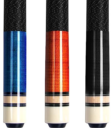 AKLOT Pool Queue, Pool Queues 58 Queue Sticks Pool Cue Erwachsene Kanadischer Ahornholz Queue Stick Pool Cues für Professionelle Billardspieler 18 19 20 21 oz