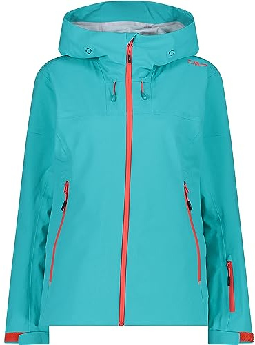 CMP Damen WOMAN JACKET FIX HOOD Skijacke türkis 44