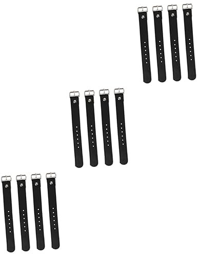 HANABASS 6 Paare Fahrradkorbgurte Fahrradkorbriemen Lederriemen für Fahrradkorb Lederriemen für Fahrradkörbe verdicken Zubehör Golfschuhe Container Mann Ersatzriemen