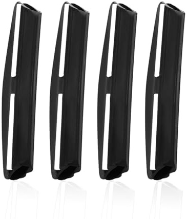 HSIXHAF 4 pcs Schleifhilfe Set Schleifhilfe Messer, Schärfhilfe für Schleifstein, Manuelle Messerschärfer Winkel Halter für Schärfen auf Schleifsteinen für Anfänger, Schwarz, 10CM
