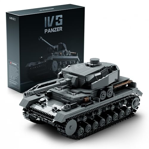 Nifeliz Panzer IV Bauspielzeugsets, Klemmbausteine Panzer Militär Modellbausatz für Erwachsene, Geschenk für Militärliebhaber (1006 Teile, NF10312) | WW2 Collectible German Pz.Kpfw IV G Armee-Modell für Erwachsene zum Bauen und Ausstellen, ideales Geschenk für Militärfans