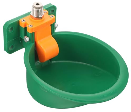PENIKOKO Dispensador Automático de Agua Borde Redondo y Larga Duración para Ganado de Plástico Verde Adecuado para Vacas y Ovejas en Granjas