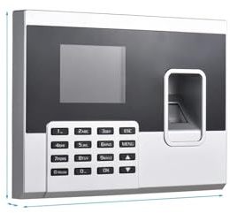 Timbratrice, Macchina for impronte digitali, password, controllo accessi, orologio marcatempo, registratore di registrazione dei dipendenti con schermo a colori da 2,8 pollici,Macchina per Carte