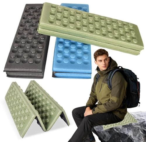 Eclove Tapis d'Assise Pliable, 3 Pièces Coussin de Siège Portable de Camping, Wasserdicht Schaumstoff Sitzpolsterpour Camping, Randonnée, Pêche, Plage