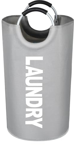 Laundry Baskets,115L Faltbarer Wäschesack, Wäschesammler mit Griff, Wäschesack aus Oxford Stoff, Tragbarer Wäschetonne, Groß Faltbarer Korb, für Wohnung, Wohnheim und Wohnwagen