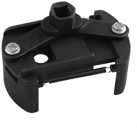 Jotekonoby Clé à filtre à huile réglable 60-80 mm 80-105 mm en acier moulé 2 mâchoires Outil de démontage de carburant pour cliquet 1/2 ou clé de 22 mm, noir (80-105 mm)