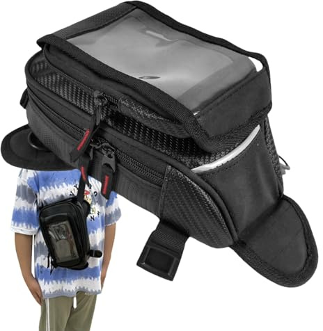 Masoog Magnetischer Tankrucksack, Magnetische Tankrucksäcke für Motorräder | Motorrad Tankrucksack Wasserdichter Regenschutz - Magnetischer, transparente Tasche, wasserdichte