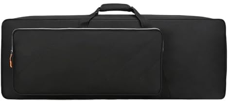 Keyboard-Tragetasche 61 Tasten 76 Keyboardtasche Instrument Verdickte gepolsterte 10mm Tasche Keyboard Rucksack Wasserdichte Klavierabdeckung(Black 97 * 38.5 * 15cm)